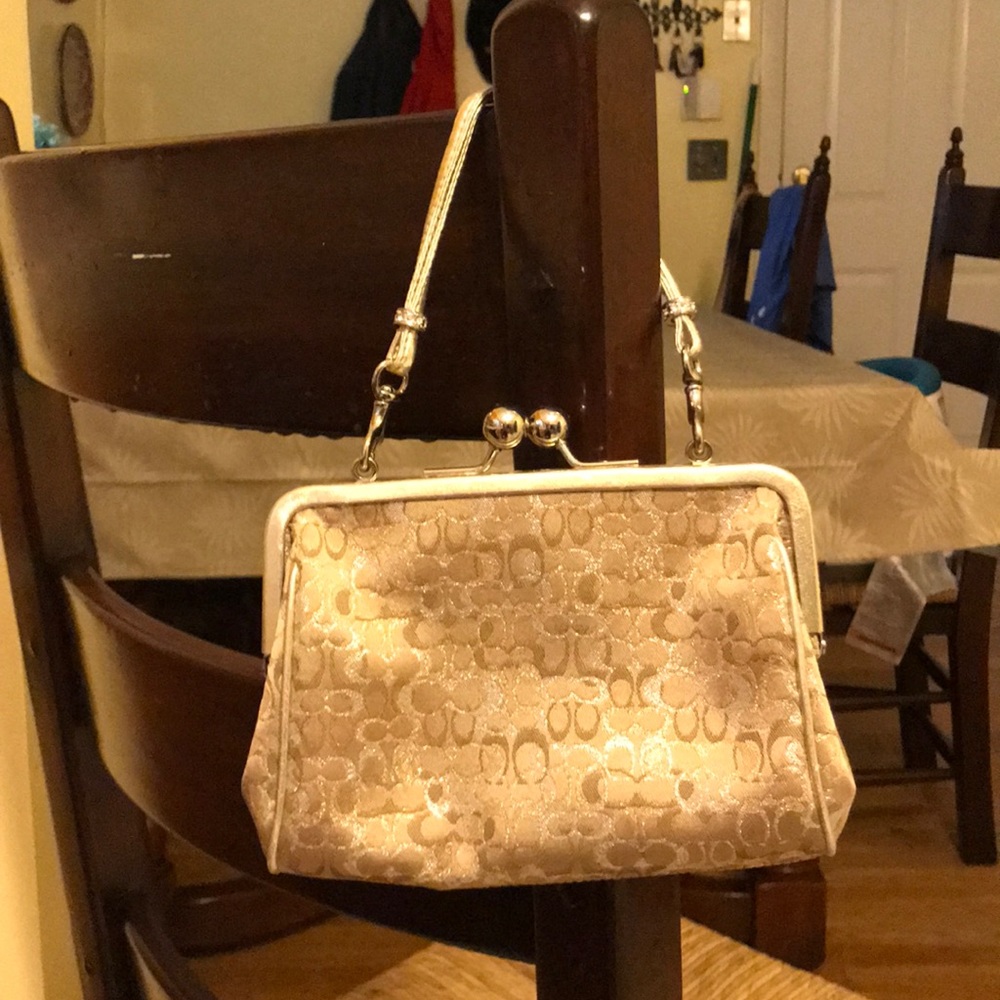 Vintage Gold Coach Satchel